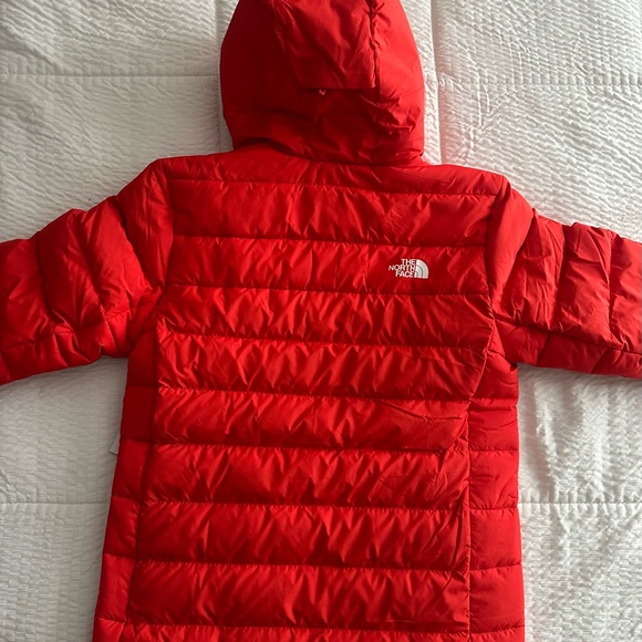 New North Face Aconcagua 3 Hoodie Jacket Down Insulated Red Winter Coat Mens - Picture 5 of 5